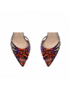Sandale dama piele naturala Multicolor Selena - The5thelement.ro