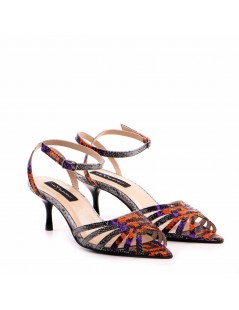 Sandale dama piele naturala Multicolor Selena - The5thelement.ro