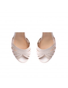 Sandale mireasa piele naturala Ivoire Selena - The5thelement.ro