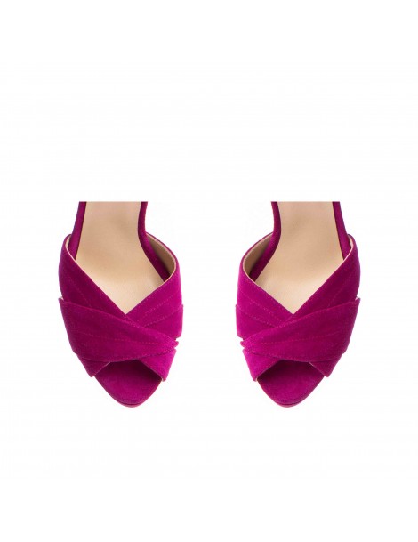 Sandale dama piele naturala Magenta Smaranda - The5thelement.ro