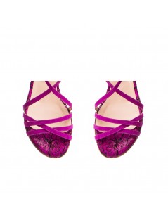 Sandale dama piele fara toc Magenta Riley - The5thelement.ro