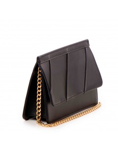 Geanta Piele Naturala Dama Negru Violet - The5thelement.ro