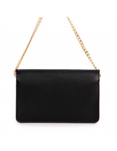 Geanta Piele Naturala Dama Negru Violet - The5thelement.ro