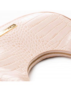 Geanta Piele Naturala Dama Crem Luna - The5thelement.ro