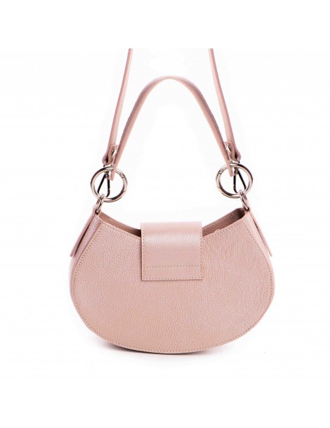 Geanta Piele Naturala Dama Rose Pudrat Alma - The5thelement.ro