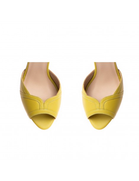 Sandale mireasa piele naturala Lime Anya - The5thelement.ro