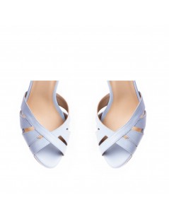 Sandale mireasa piele naturala Bleu Grace - The5thelement.ro