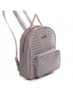 Rucsac dama Piele Naturala Gri Sporty Chic - The5thelement.ro