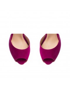 Sandale dama piele naturala Magenta Barbie - The5thelement.ro