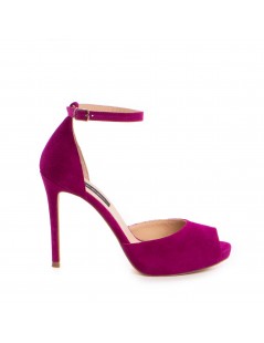 Sandale dama piele naturala Magenta Barbie - The5thelement.ro