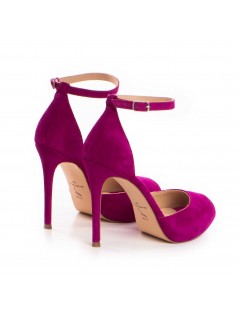 Sandale dama piele naturala Magenta Barbie - The5thelement.ro