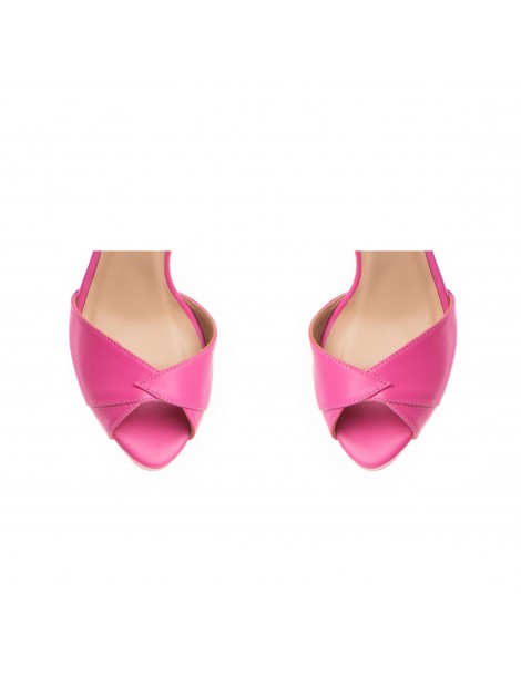 Sandale dama piele naturala Roz Flowers - The5thelement.ro