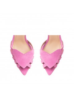 Sandale dama piele naturala Roz Heart - The5thelement.ro