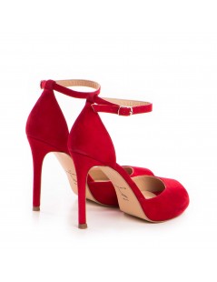 Sandale dama piele naturala Rosu Barbie - The5thelement.ro