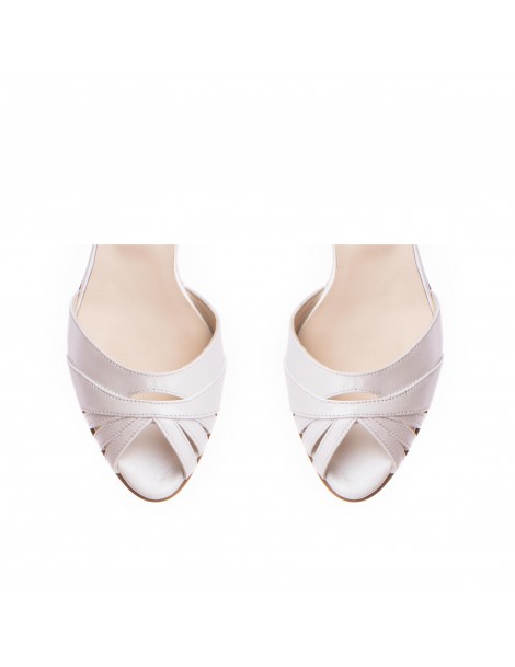 Sandale dama Piele Naturala Alb Soho - The5thelement.ro