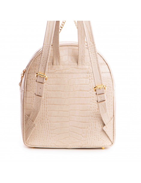 Rucsac dama Piele Naturala Crem Sporty Chic - The5thelement.ro