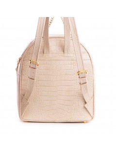 Rucsac dama Piele Naturala Crem Sporty Chic - The5thelement.ro