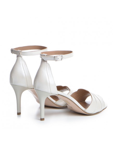 Sandale mireasa piele naturala Ivoire Camille - The5thelement.ro