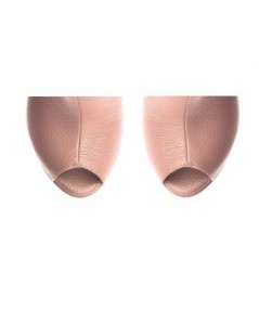 Sandale piele toc gros Single Strap Rose - The5thelement.ro