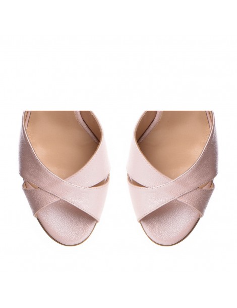 Sandale mireasa piele naturala Rose Lotus - The5thelement.ro