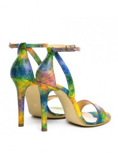 Sandale dama piele naturala Simple Rainbow - The5thelement.ro