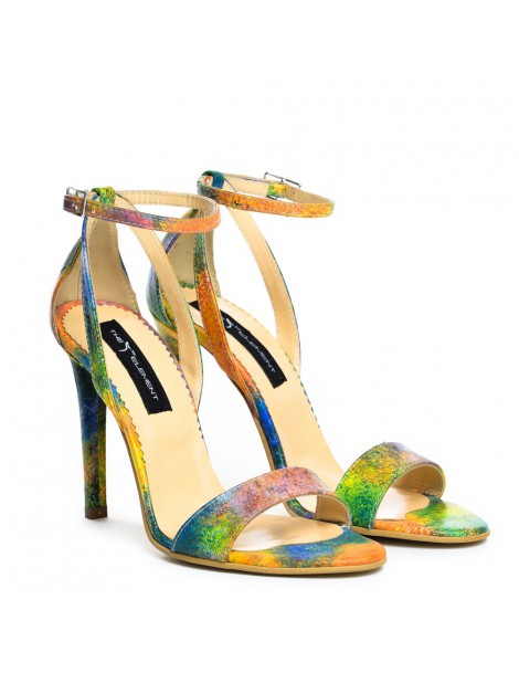 Sandale dama piele naturala Simple Rainbow - The5thelement.ro