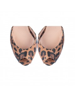 Sandale cu platforma piele naturala The 70's Sandals Maro - The5thelement.ro