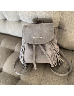 Rucsac Dama Piele Naturala Gri Lolita - The5thelement.ro