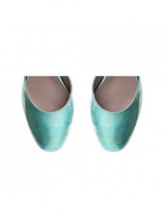 Pantofi dama Piele Naturala menta Sidefat Cinderella - The5thelement.ro