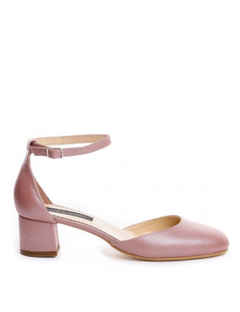 Pantofi cu toc gros piele...