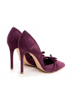 Pantofi stiletto piele naturala Visiniu Tessa - The5thelement.ro