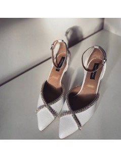 Pantofi Stiletto Piele Naturala Alb Rihanna - The5thelement.ro