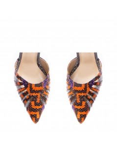 Pantofi stiletto piele naturala Colorat Tessara - The5thelement.ro