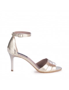 Sandale dama piele naturala Auriu Camille - The5thelement.ro