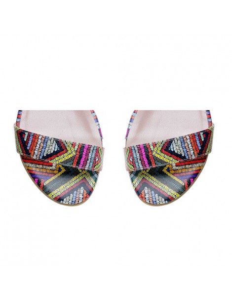 Sandale dama piele fara toc Lia Traditional - The5thelement.ro