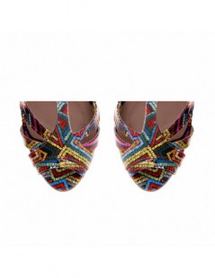Sandale dama piele naturala Multicolor Cinema - The5thelement.ro