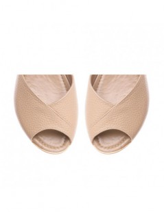 Sandale dama piele fara toc Nude Nomad - The5thelement.ro