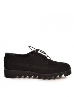 Pantofi oxford dama piele naturala Negru - The5thelement.ro