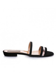 Papuci dama piele naturala Negru Emma - The5thelement.ro