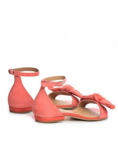 Sandale dama piele fara toc Corai Zoe Flat - The5thelement.ro