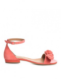 Sandale dama piele fara toc Corai Zoe Flat - The5thelement.ro