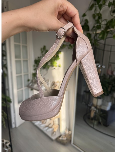 Sandale mireasa piele naturala Lady Like Rose - The5thelement.ro