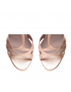 Sandale piele naturala Bej Auriu Rebecca - The5thelement.ro