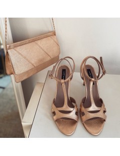 Sandale piele naturala Bej Auriu Rebecca - The5thelement.ro