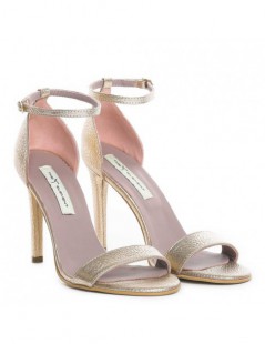 Sandale dama piele naturala Auriu Simple - The5thelement.ro