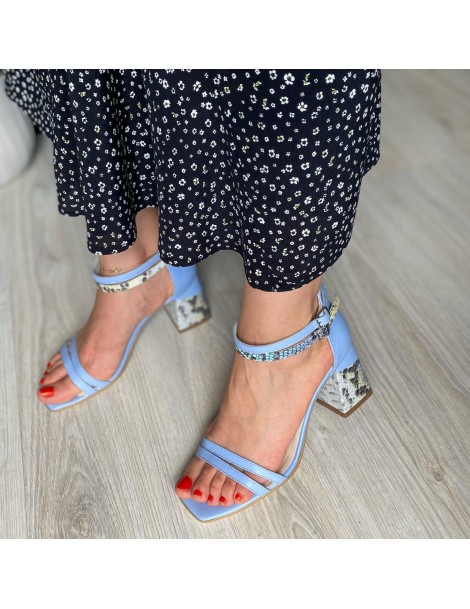 Sandale dama Bleu Lara Piele Naturala - The5thelement.ro