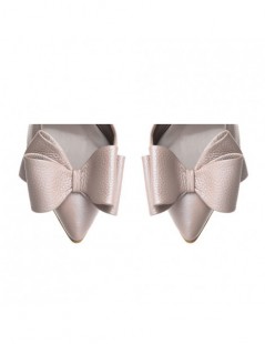 Pantofi dama piele naturala Rose Sidefat cu funda - The5thelement.ro