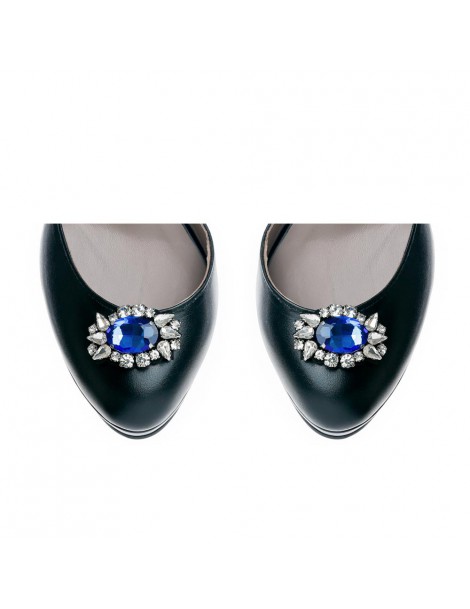 Sandale cu platforma piele naturala The 70's Shoes Negru - The5thelement.ro