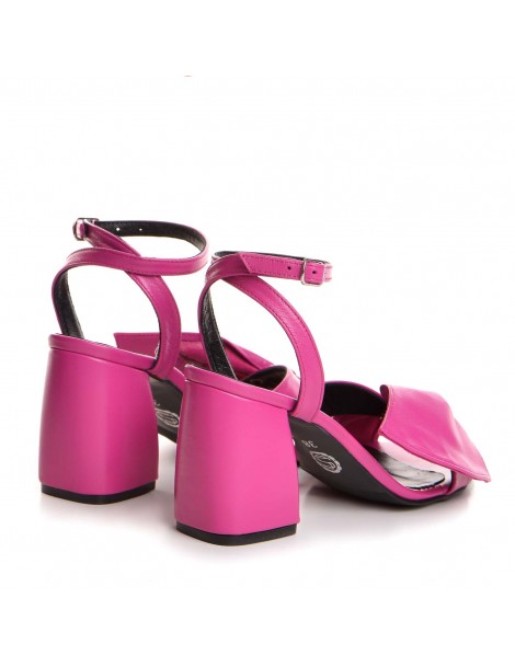 Sandale dama piele naturala Fucsia Paola - The5thelement.ro