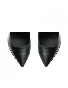 Pantofi stiletto piele naturala Negru Kim - The5thelement.ro